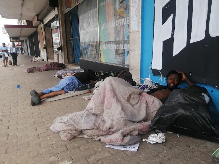Sinethemba Nyepha; homeless