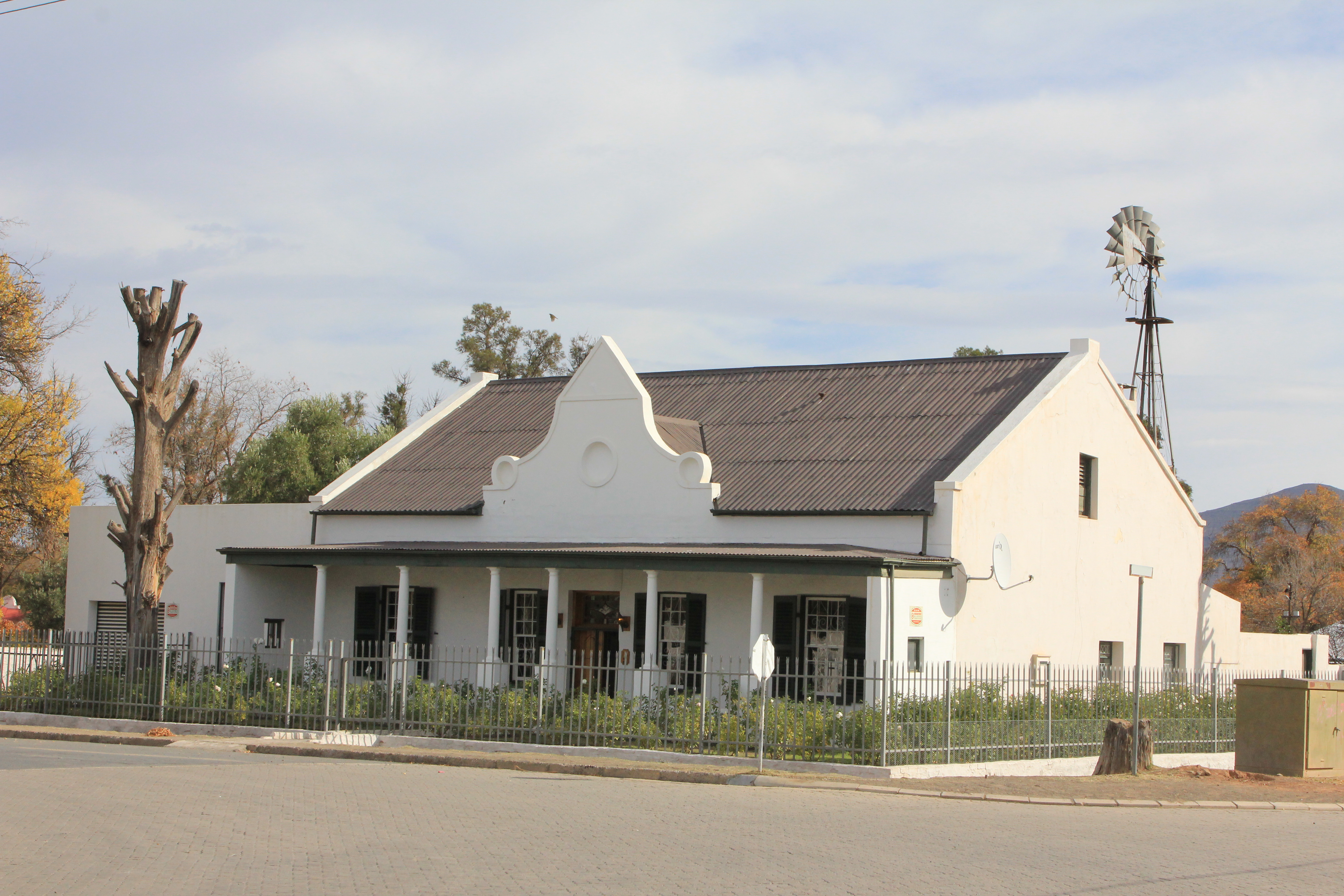 The renovated Swiegers home – the start of an extended restoration process in the town.