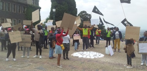 Scammed UCT security guards hold forgiveness picket