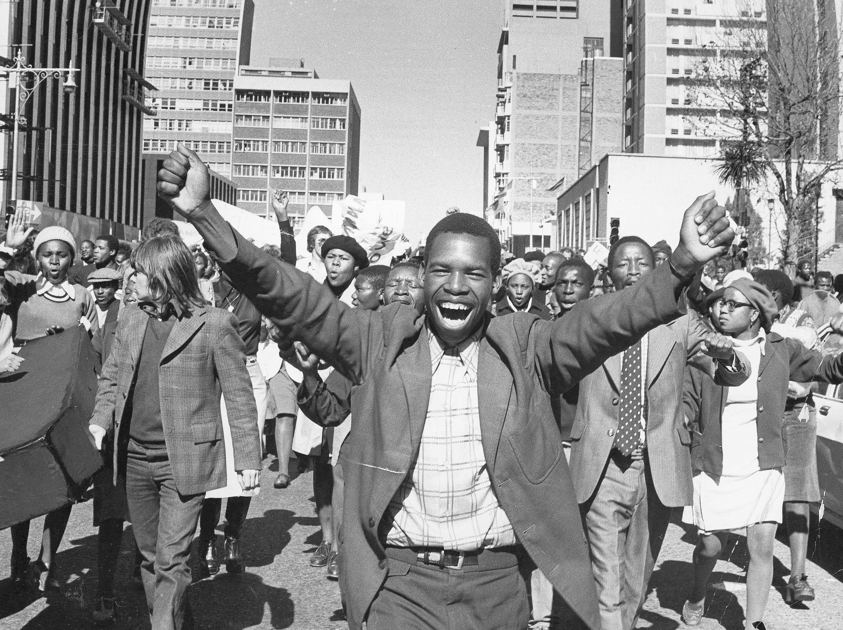 SOUTH AFRICA - June 1967: Protesters during the June 1967 uprising in South Africa. (Photo by Gallo Images / Rapport archives)