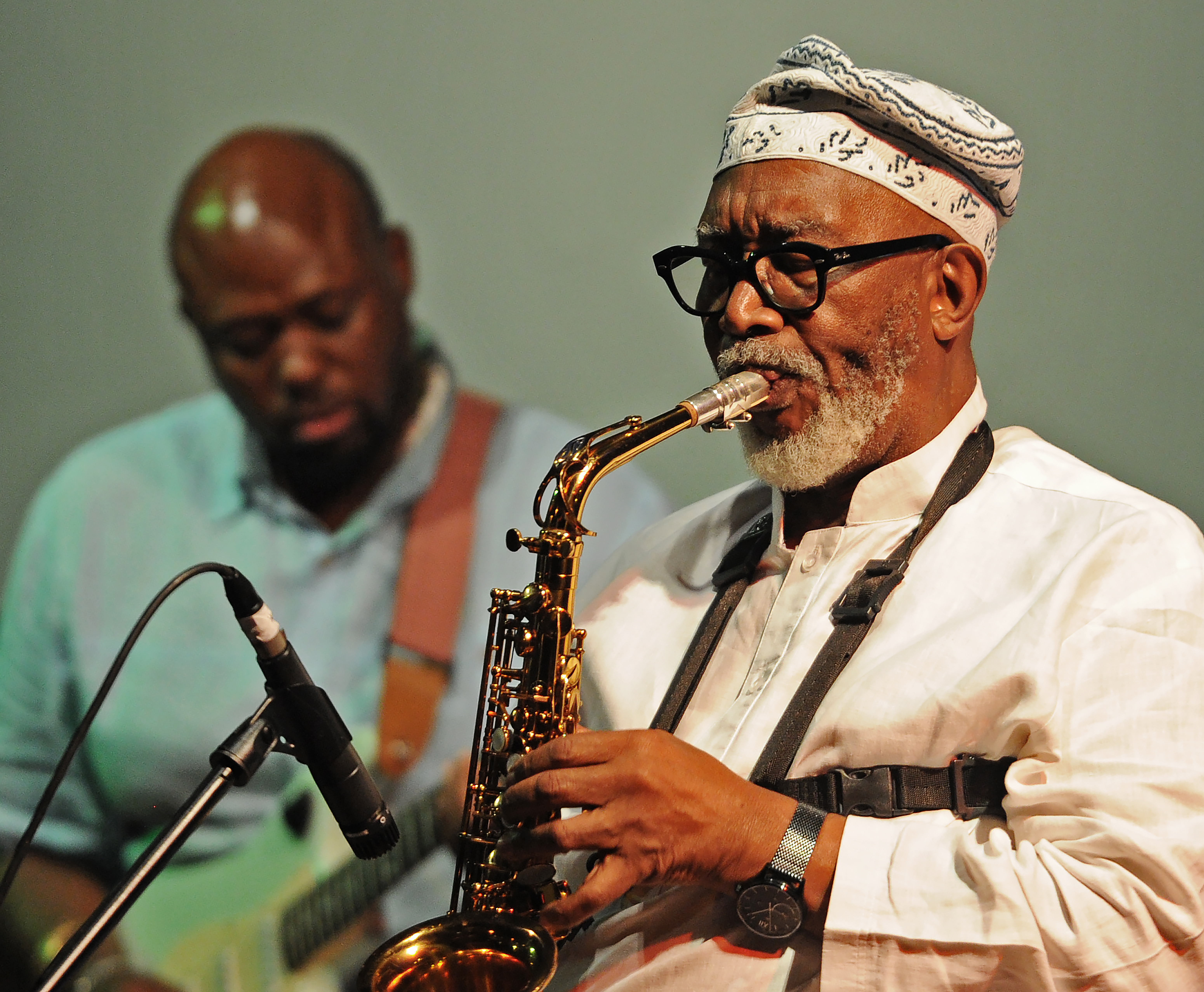 The legendary multi-instrumentalist Sipho "Hotstix" Mabuse performs at the Leano Restaurant as he continued with his 71st birthday celebrations on November 11, 2022 in Johannesburg, South Africa. Image: Gallo Images / City Press / Tebogo Letsie