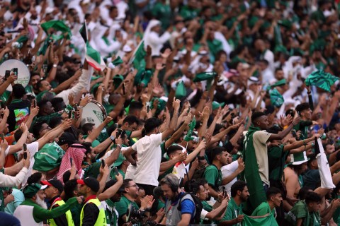 Travelling with Saudi fans – 100 buses, sympathy for Messi and a World Cup shock for the ages