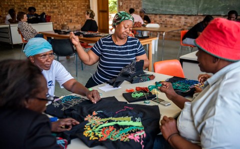 Rural women of Winterveld sew to reap rewards of empowerment through embroidery project