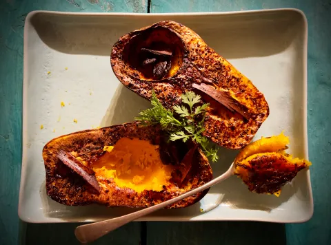 What’s cooking today: Caramelised butternut in an air fryer