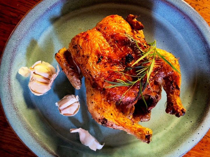 What’s cooking today: Air fryer roast chicken with tarragon-garlic butter