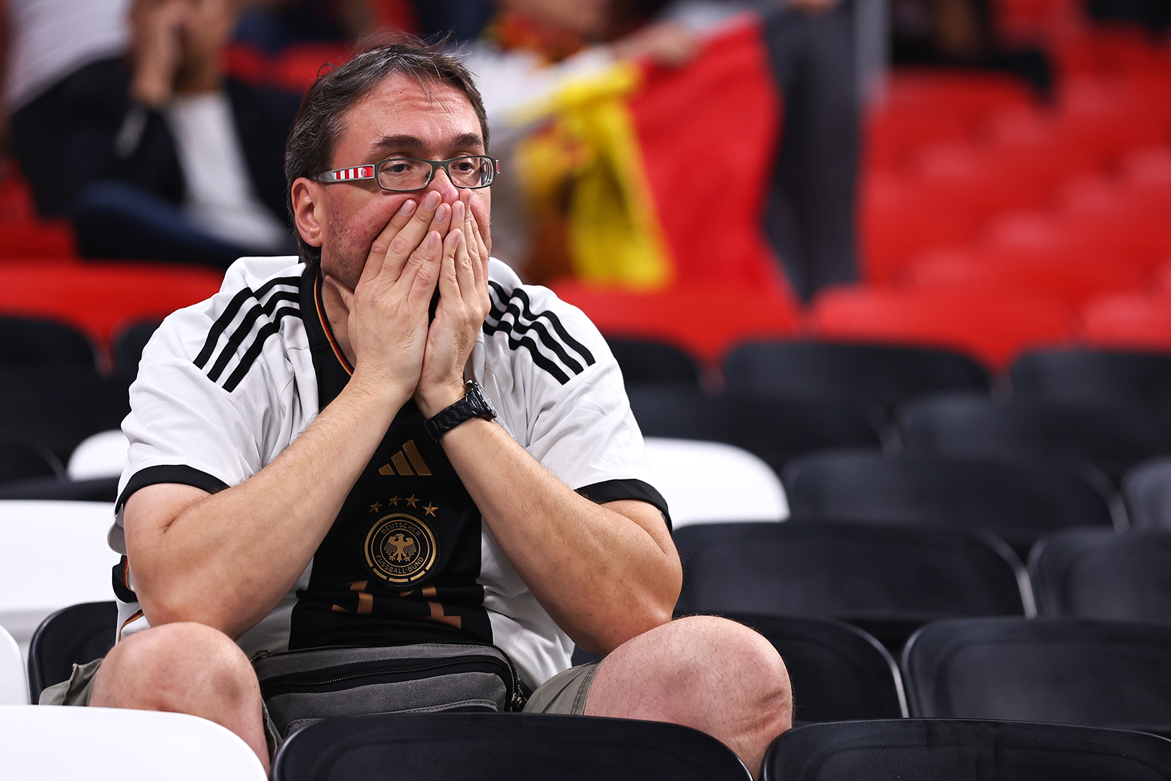 A dejected fan of Germany