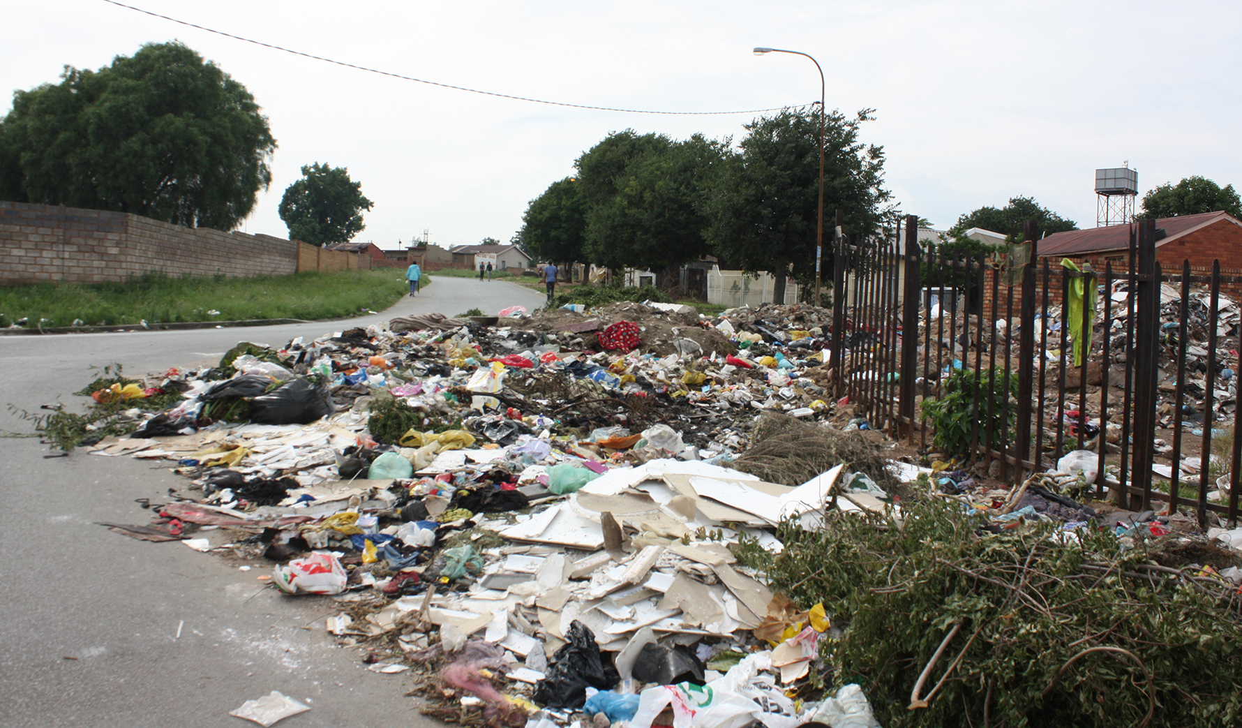township rubbish rain