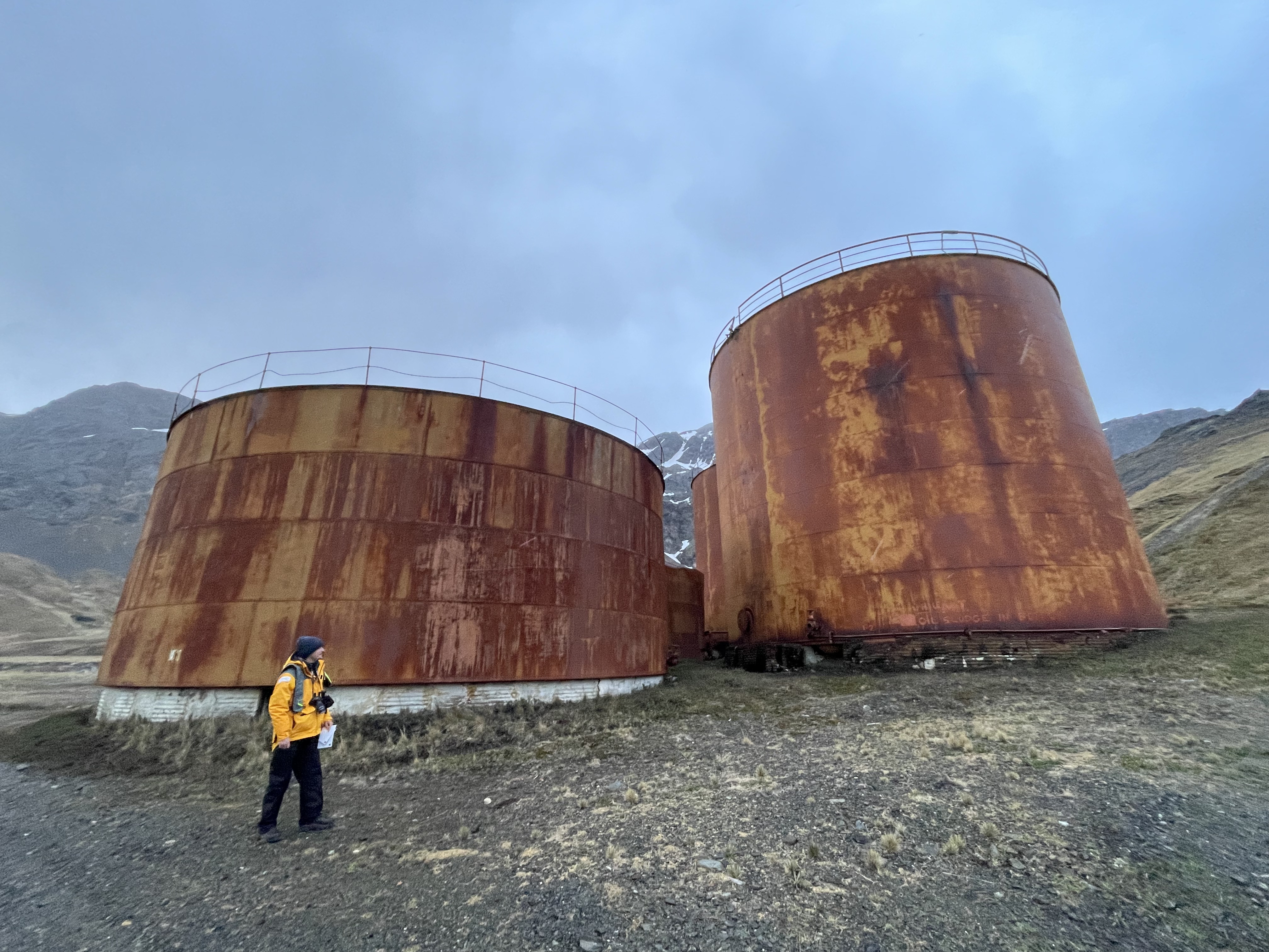 Blubber vats in Grytviken. Image: Toni Younghusband