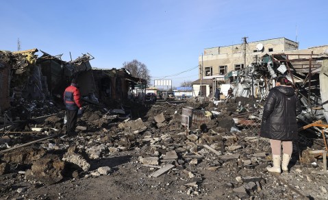 Russia mounts heavy assault on key eastern town of Soledar; EU plans new sanctions