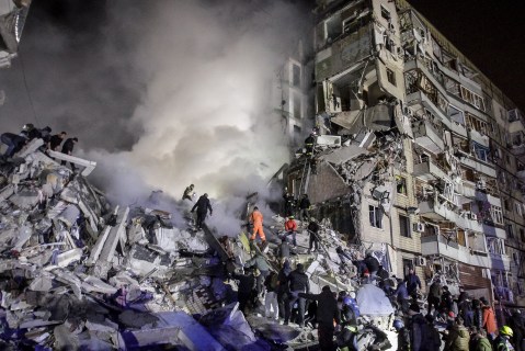 Dnipro apartment block missile attack deaths now at 25: Iran to get Russian jets