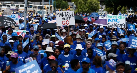 DA marches to Luthuli House – ‘If we want to end load shedding, we have to start ANC shedding’