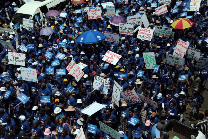DA’s march on ANC’s Luthuli House was the starting gun for its 2024 election campaign