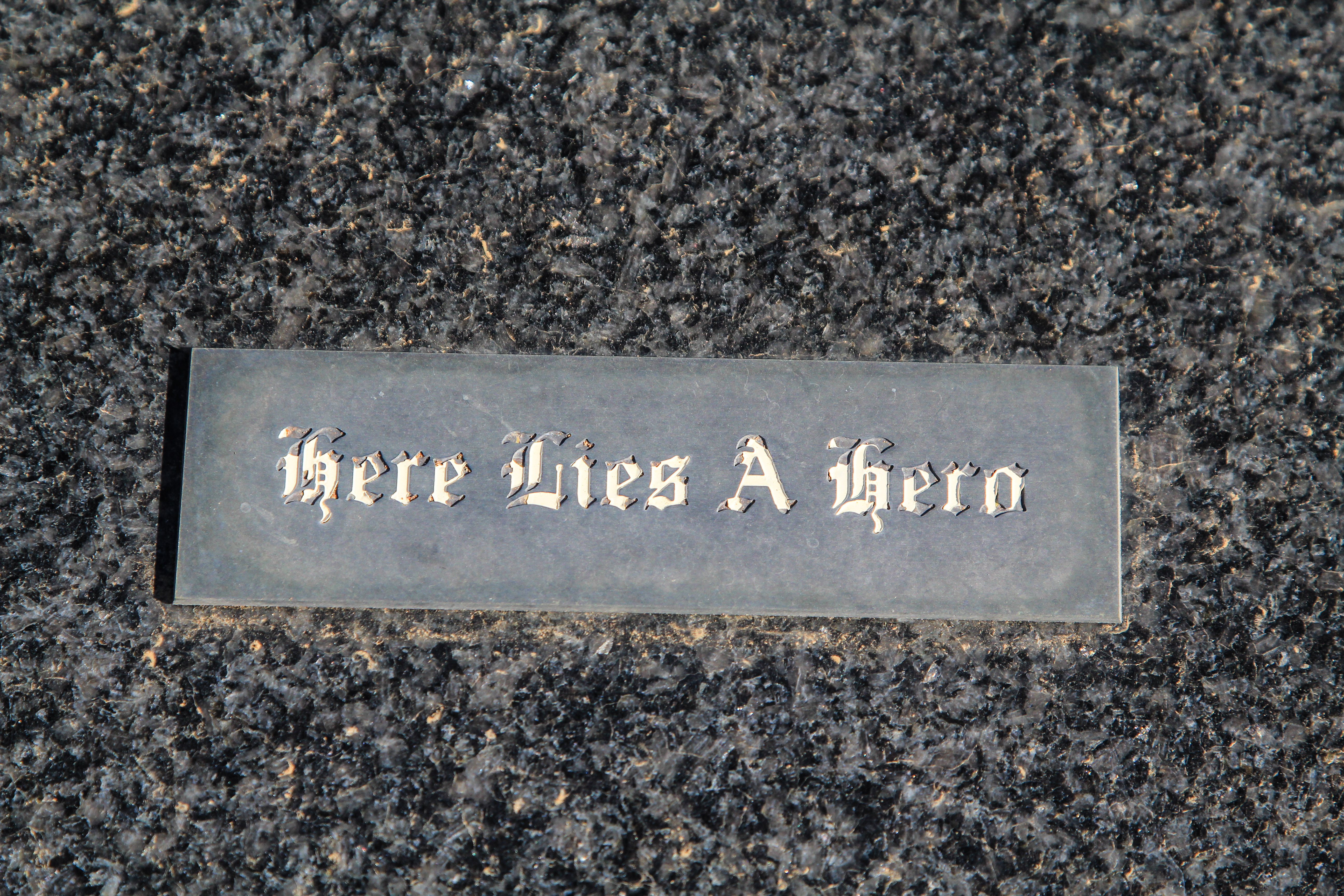 The simple inscription on Dutch Hugo’s gravestone says it all. Image: Chris Marais
