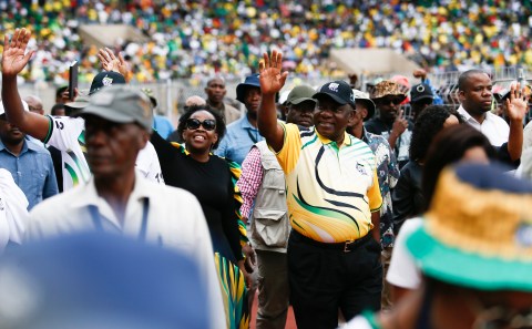 ‘Stay strong and do not be afraid of white people. They no longer have power,’ says Ramaphosa