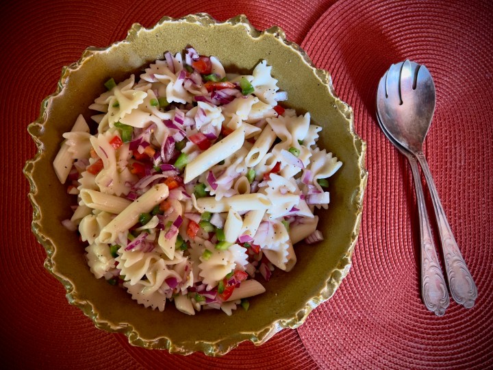 What’s cooking today: Leftover pasta salad