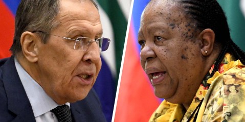 ‘Simplistic and infantile’ to demand Russia’s withdrawal from Ukraine, says Pandor after meeting Lavrov