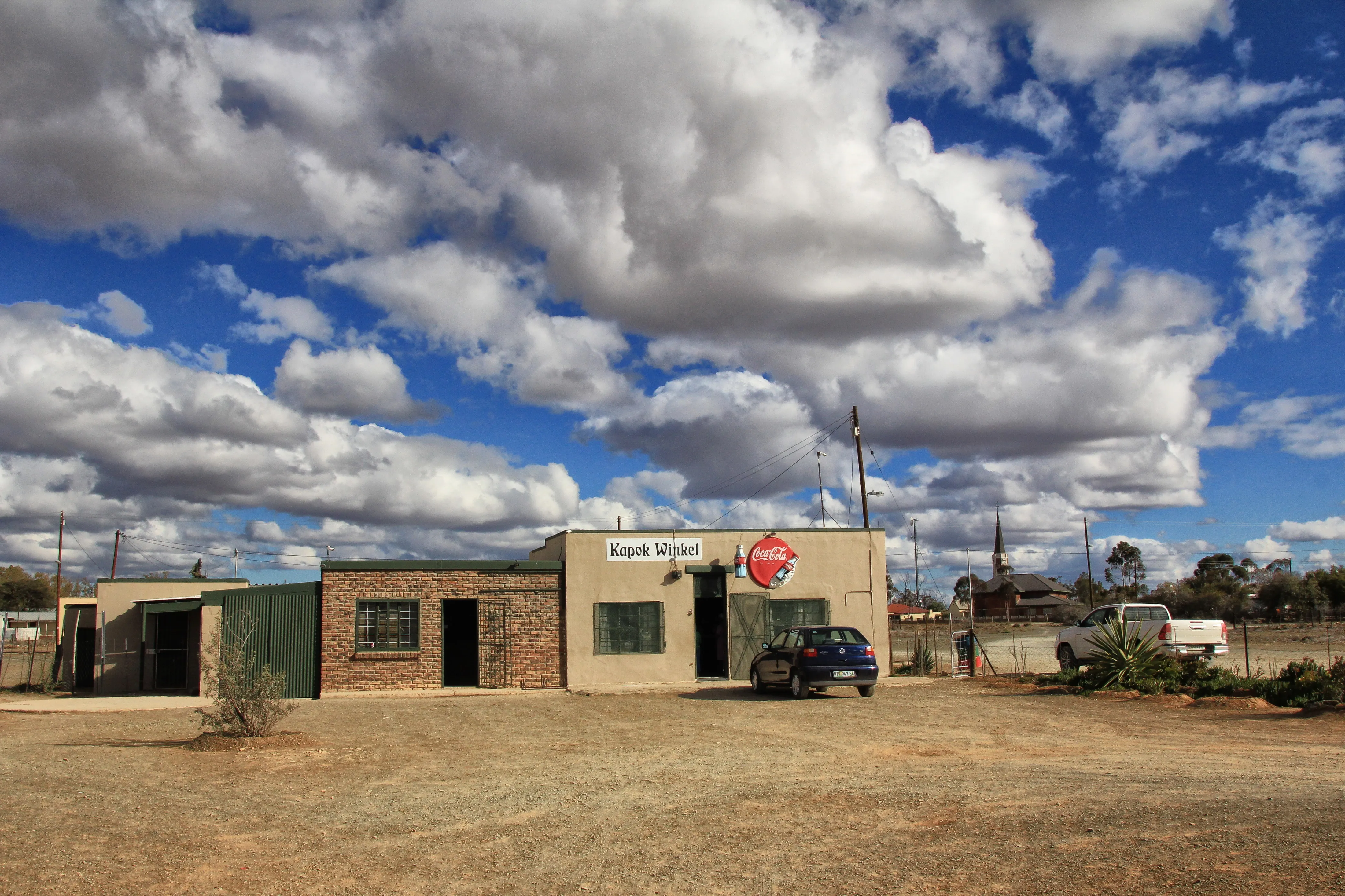 The Kapok Winkel trading store is the centre of all commercial action in Rietbron. Image: Chris Marais