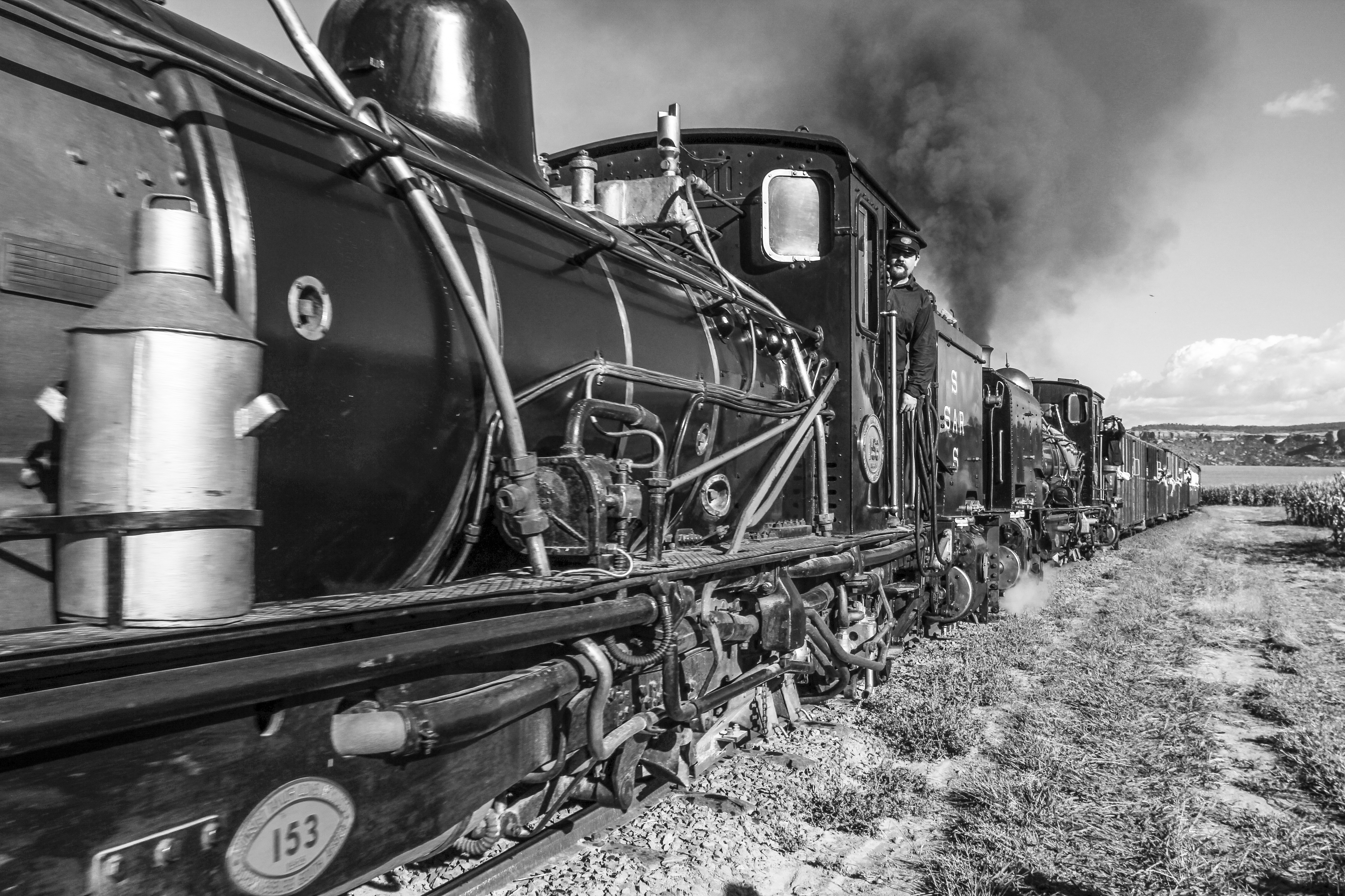 “On the tracks, the locomotive is your first love – you are more at home in the caboose than out of it.” Image: Chris Marais