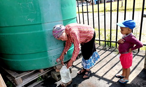 Buckets and JoJo tanks are the order of the day for Joburg’s elderly residents as taps run dry