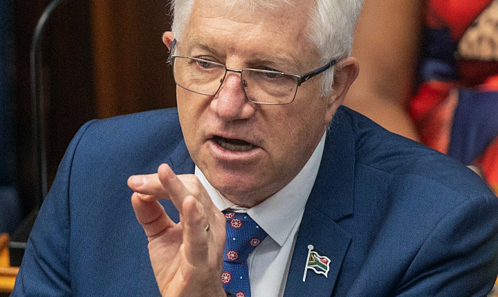 Alan Winde highlights three key themes – energy, mobility, and policing – in between the heckling