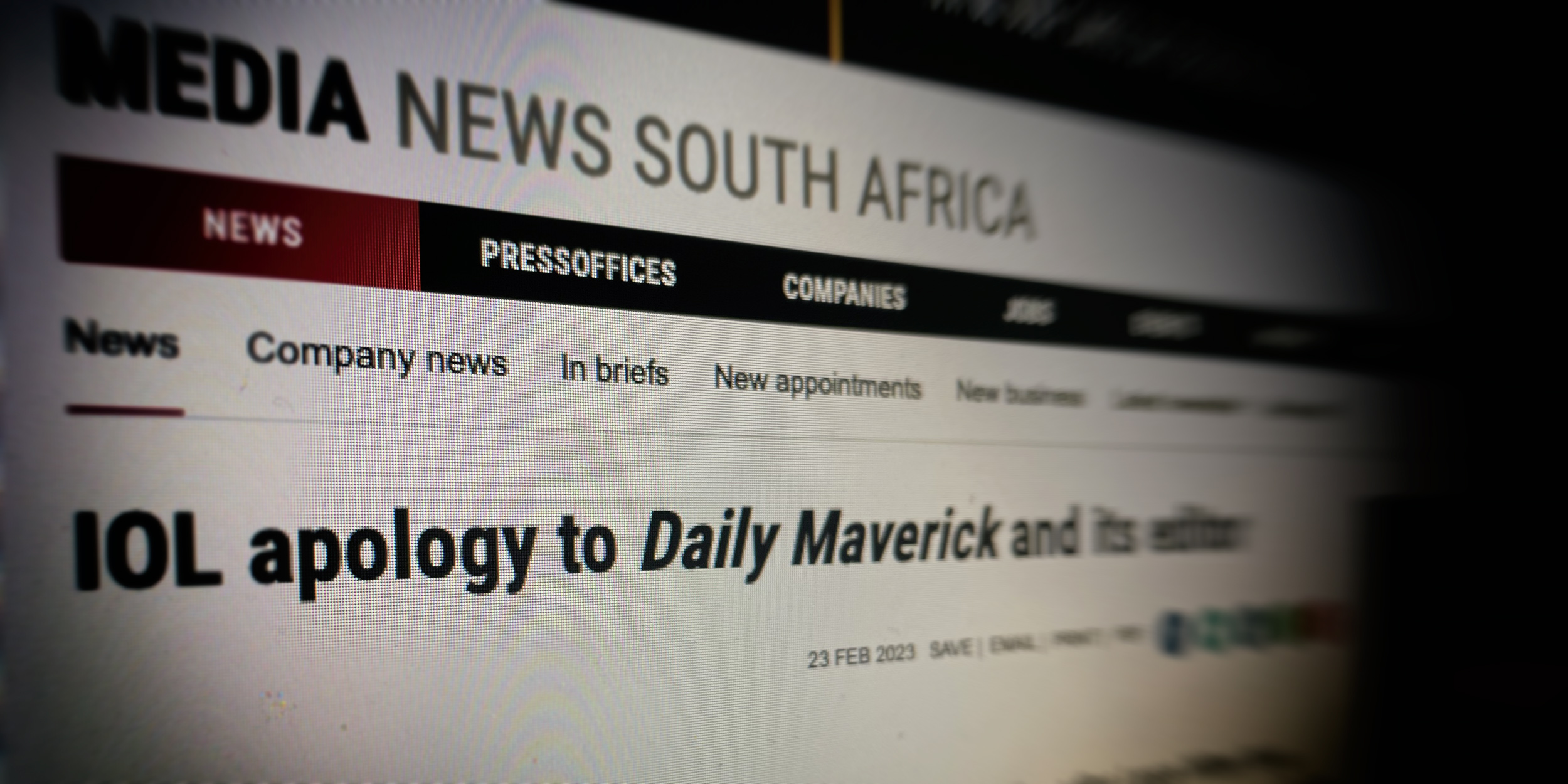 IOL publicly apologises to Daily Maverick for false reporting