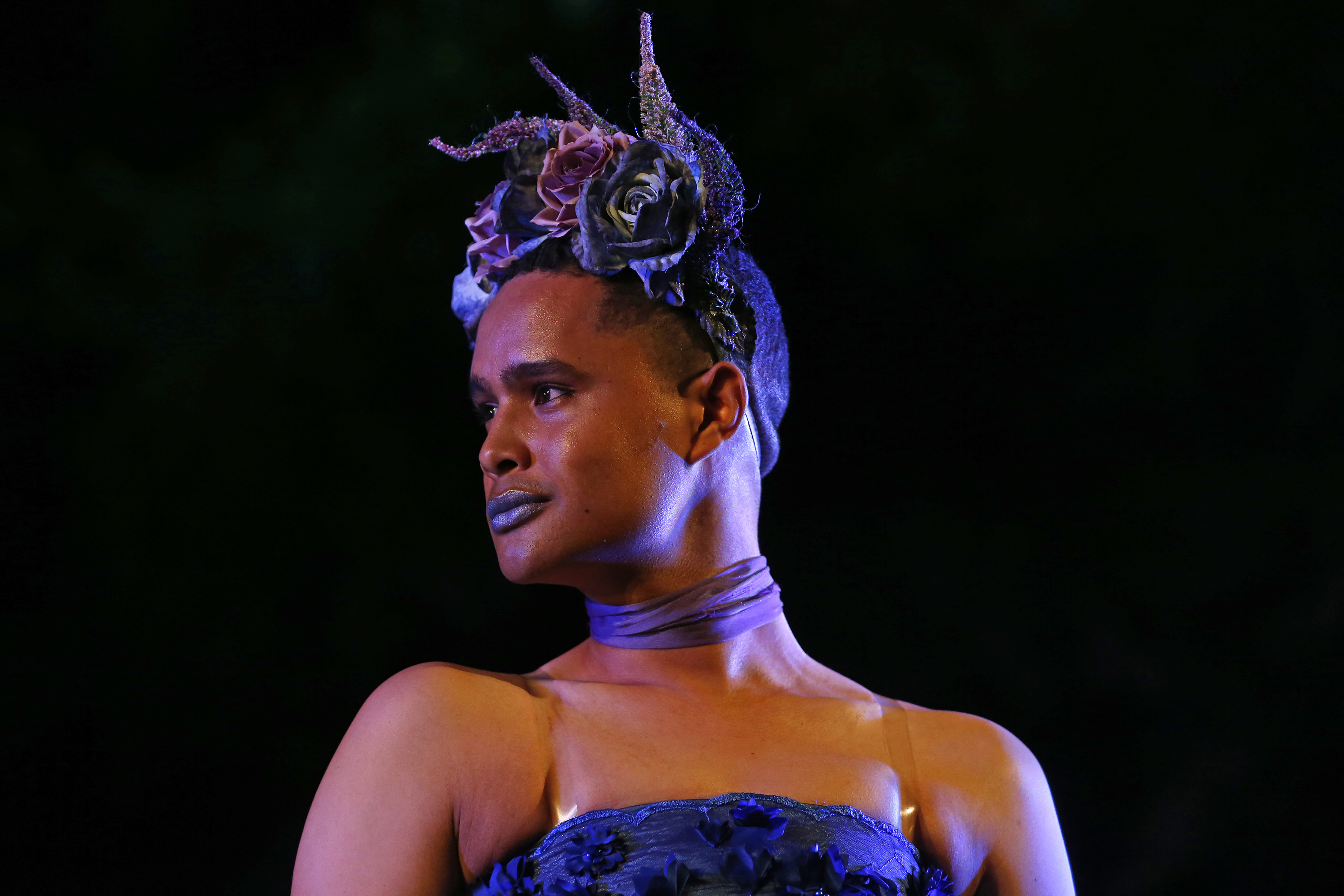 Roberto Kyle as Titania in Shakespeare's 'A Midsummer Night's Dream' at Maynardville. Image: Mark Wessels