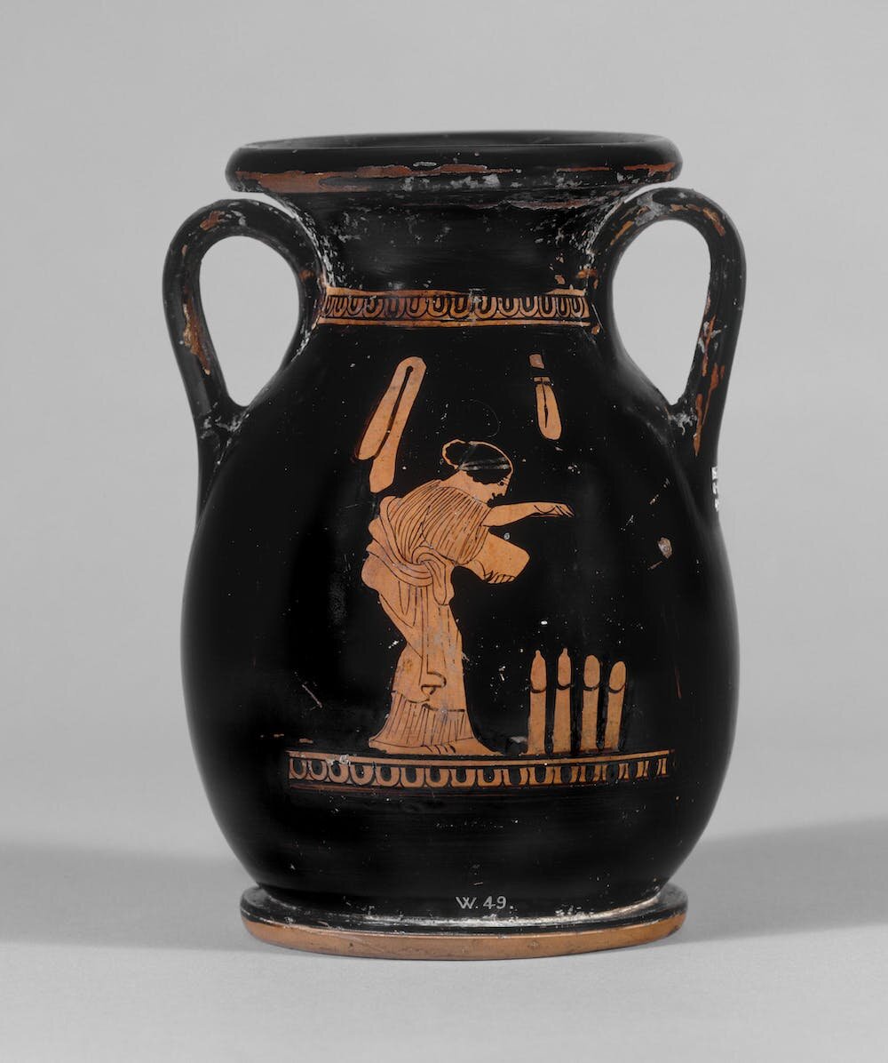 An ancient Greek vase, circa 440BC-430BC. Image: The British Museum