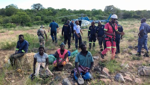 Four people saved from overflowing Limpopo River in dramatic rescue operation