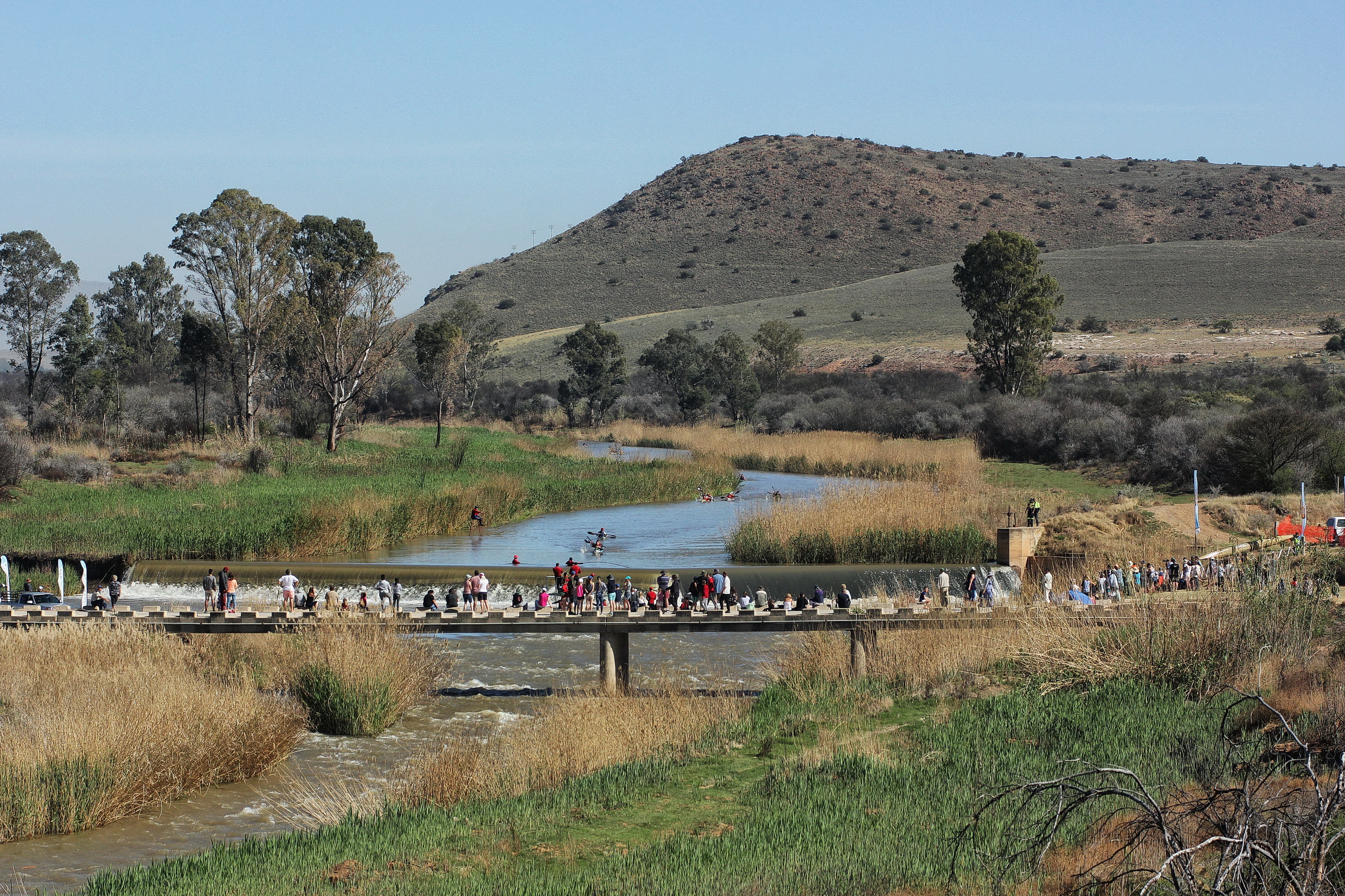 The Cradock Weir is a favourite spot for canoeists along the Fish River. Image: Chris Marais