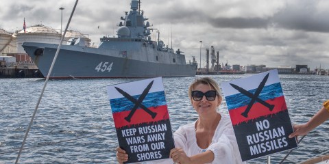 Ukraine’s ambassador pained seeing a Russian frigate in South African waters