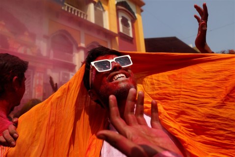 In images: Mumbai celebrates the Holi festival