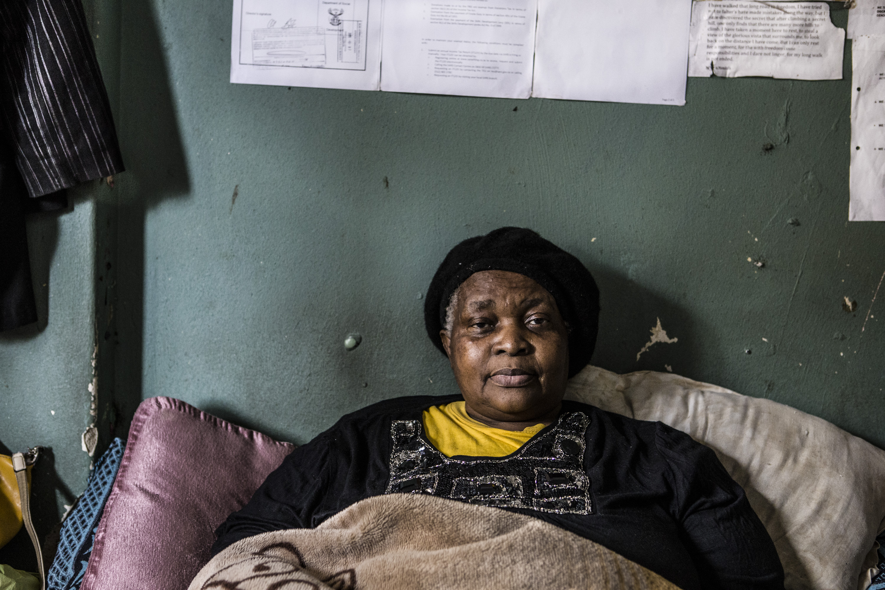 Birthial Gxaleka runs a shelter in a one-bedroom apartment, from 'Wake Up, This Is Joburg'. Image: Mark Lewis