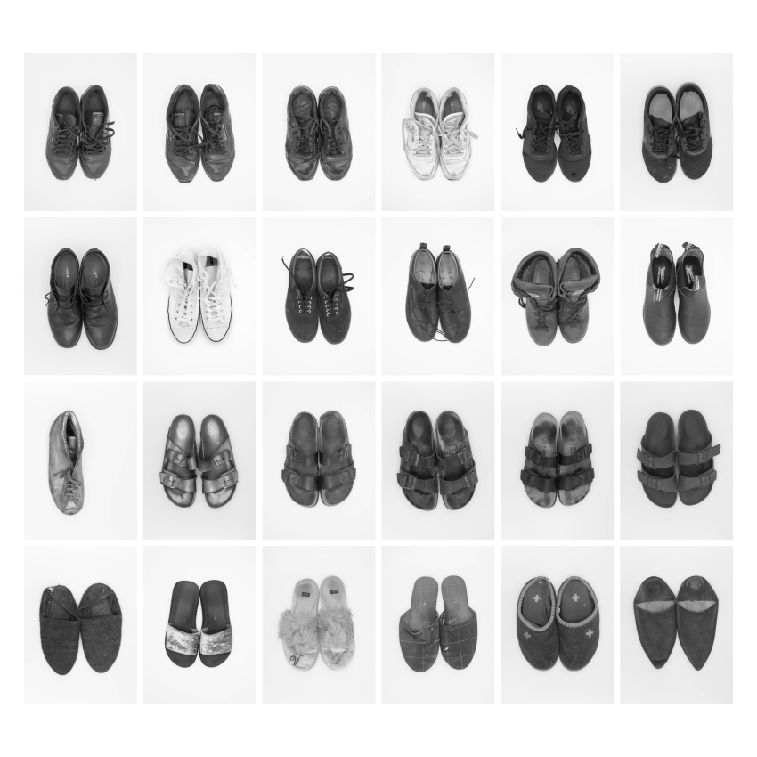 "Shoes (a; b)". Collection of my pairs of shoes, sandals and slippers, 201x-2022 Rome / New York / Cairo (2022). I am a collector. Ever since I can remember, I have collected and catalogued objects as a sort of memorial. I started by collecting memories and things that I was emotionally attached to, and this developed into an obsession with piling up everyday objects. The only complication was the question of space - collecting requires a lot of physical and mental space, which led me to find ways to let things go. I have realised that, to be able to throw anything away, I first need to celebrate the detachment by taking pictures of it. The composition is the result of the entire process, and the image is the achievement of the purpose. Through the image, what I have collected will somehow survive. This project is photography used as a remedy to an obsessive compulsive disorder (OCD). © Tommaso Sacconi, Italy, Shortlist, Professional competition, Creative, Sony World Photography Awards 2023