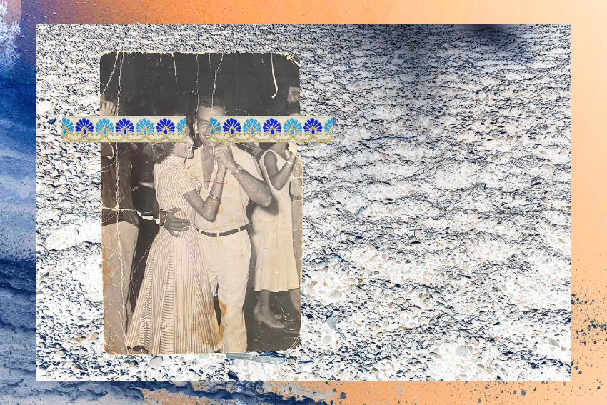 Fly Me to the Moon Year: 2023 Image Description: This image combines three elements: two pictures taken in Seattle (water and stones) in 2019; a family photograph from the 1950s showing my smiling grandparents dancing at a ball; and a piece of Greek lace, symbolising traditional crafts and ancestry. Series Name: Fly Me to the Moon Series Description: Humans live as if there is another planet available that we can call ‘home’ after we have consumed this one. Fly Me to the Moon (and you can read it as if you were singing it!) is an SOS from a runaway train heading to this imagined planet. However, this new host planet simply does not exist. It is time for us to wake up and realise there is only one place where we all can live in joy and prosper: and that is right here. This series revolves around seemingly disparate images of wasted nature and assemblages composed from family photographs, effectively creating a family album from a time after the world has ended. Copyright: © Juliana Jacyntho, Brazil, Shortlist, Professional competition, Creative, Sony World Photography Awards 2023