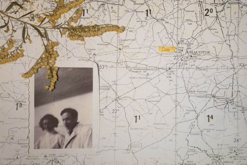 Piecing together my maternal grandmother’s and grandfather’s history. The photograph is of my great-grandfather with an unknown woman, still in Poland before the Holocaust drove him and my great-grandmother to flee. Highlighted in yellow on the map is the town where my grandfather’s family was born, also in Poland. My grandparents met in New York and have since relocated to Massachusetts, where I picked this Goldenrod. The last of the Holocaust survivors are dying, so it is down to this generation to remember their stories. These are stories filled with hardship and hope, loss and remembrance; stories hidden in documents, photographs and objects scattered like pieces of a jigsaw puzzle; stories rarely told, that bring a tear to your eye when the words finally spill out. My family is one of these stories. Both sides of my family are Jewish and they emigrated from Europe during the Holocaust. They leave behind memories of their lives in photographs, diaries, memoirs, official documents, letters and oral tales. By piecing together these materials, this project explores these stories and forms the memory of our history, a narrative shared by hundreds of thousands of families who survived persecution during the Holocaust. © Emily Steinberger, United States, Shortlist, Professional competition, Creative, Sony World Photography Awards 2023