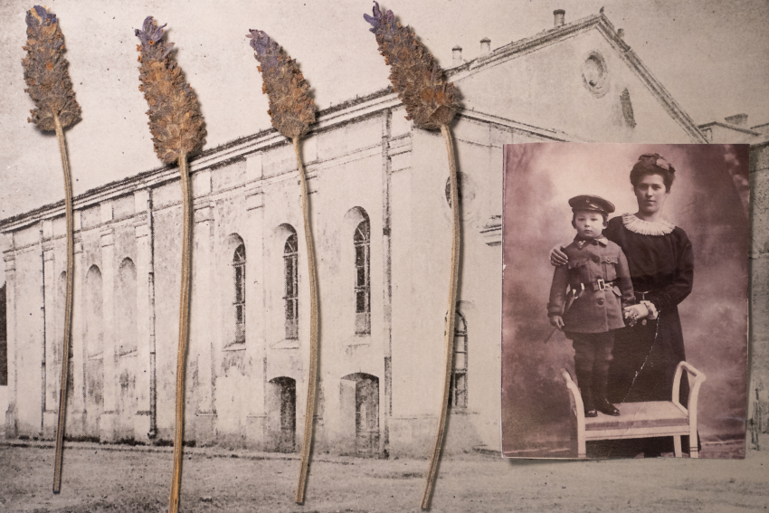 My maternal great-grandfather with his mother, on top of a photograph of the temple in Czortkow, Poland. Lavenders flanking the side of the temple represent the calmness of the pre-war years, before the city was wrecked and the Jews were killed. Although my great-grandfather's entire family was killed during the Holocaust in concentration camps, he kept photographs and records of his family, including this one of him with his mother. The last of the Holocaust survivors are dying, so it is down to this generation to remember their stories. These are stories filled with hardship and hope, loss and remembrance; stories hidden in documents, photographs and objects scattered like pieces of a jigsaw puzzle; stories rarely told, that bring a tear to your eye when the words finally spill out. My family is one of these stories. Both sides of my family are Jewish and they emigrated from Europe during the Holocaust. They leave behind memories of their lives in photographs, diaries, memoirs, official documents, letters and oral tales. By piecing together these materials, this project explores these stories and forms the memory of our history, a narrative shared by hundreds of thousands of families who survived persecution during the Holocaust. © Emily Steinberger, United States, Shortlist, Professional competition, Creative, Sony World Photography Awards 2023