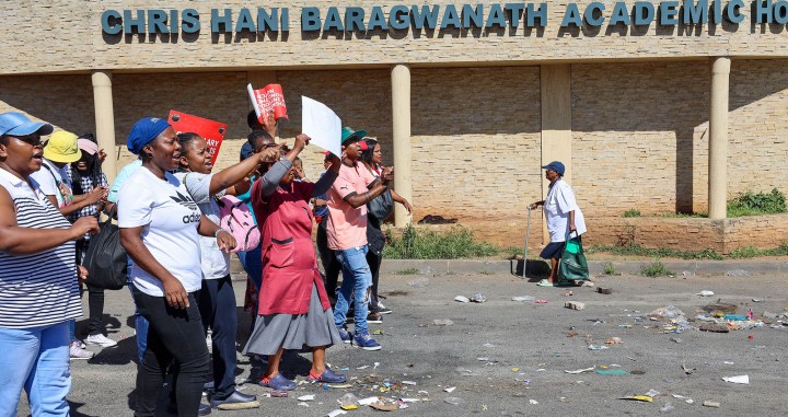 Strikers admitted to Chris Hani Baragwanath Hospital after police open fire with rubber bullets