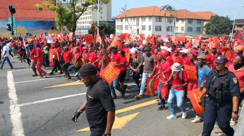 No major incidents in KZN after police shadow EFF protesters through Durban’s streets