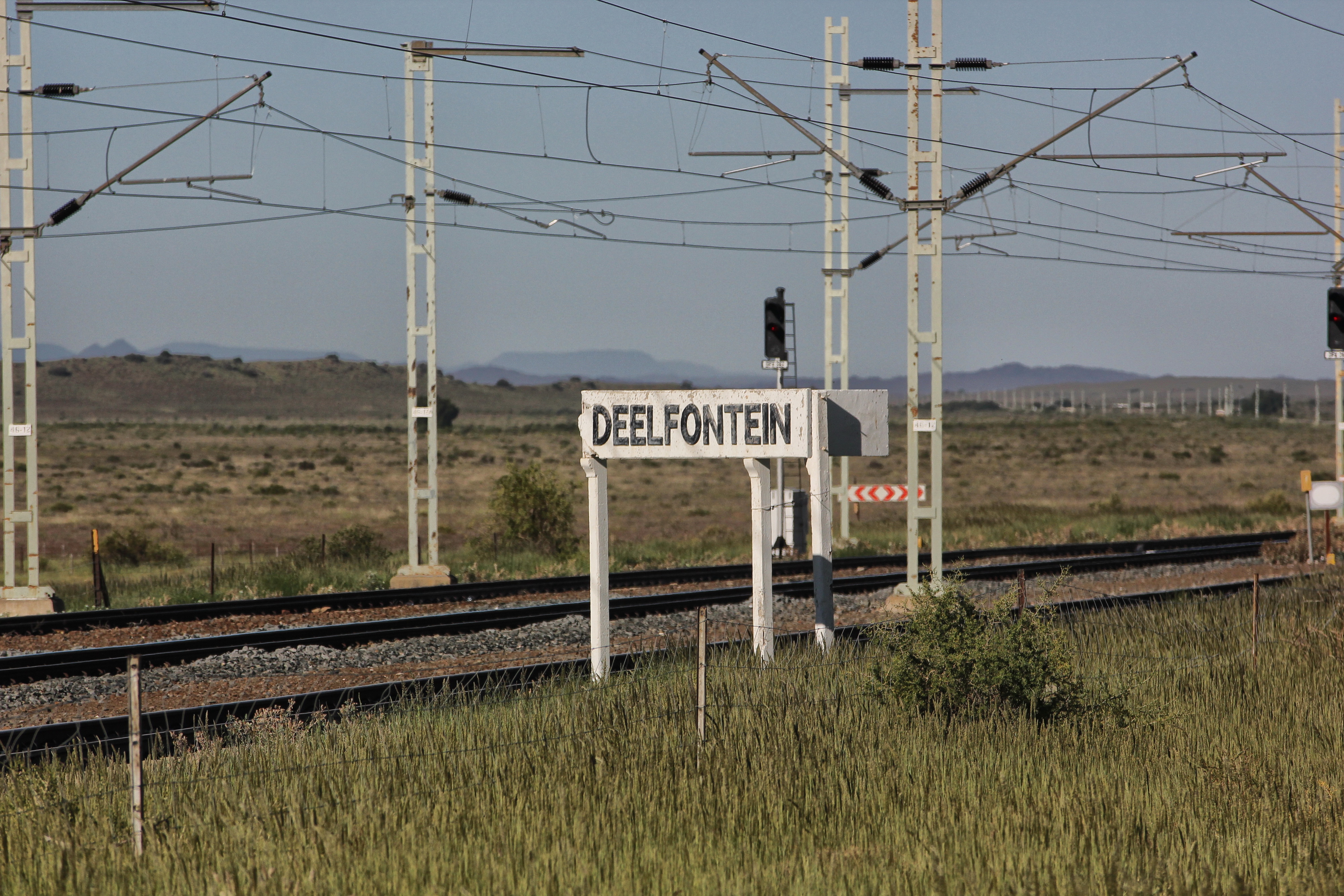 Deelfontein Siding – once a hive of military activity as battlefield casualties were dropped off at the military field hospital.