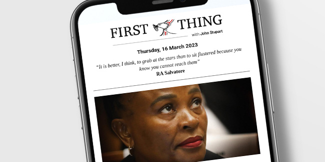 First Thing, Daily Maverick\\\'s flagship newsletter