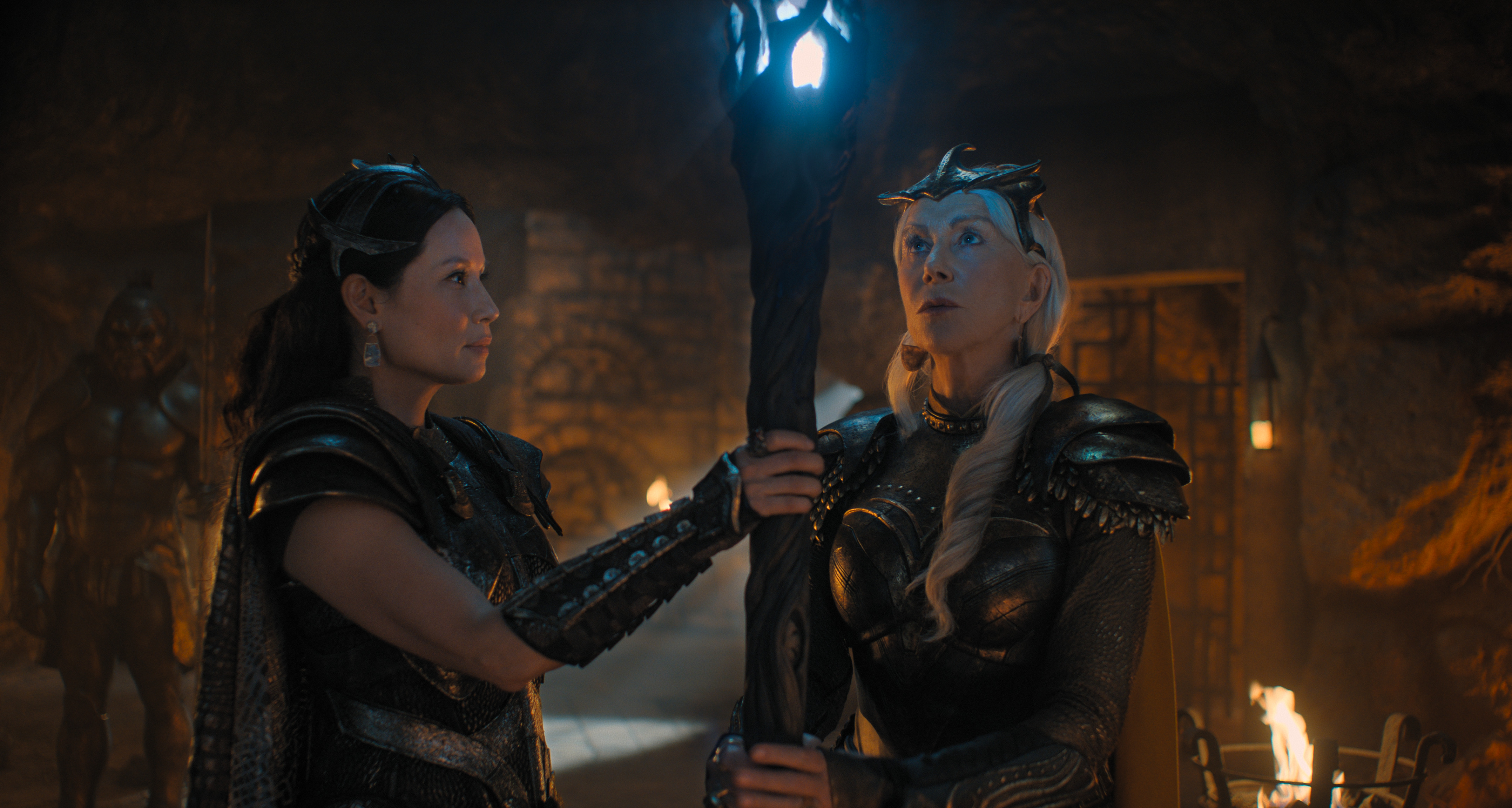 Helen Mirren and Lucy Liu in 'Shazam! Fury of the Gods'. Image: Warner Bros. Pictures