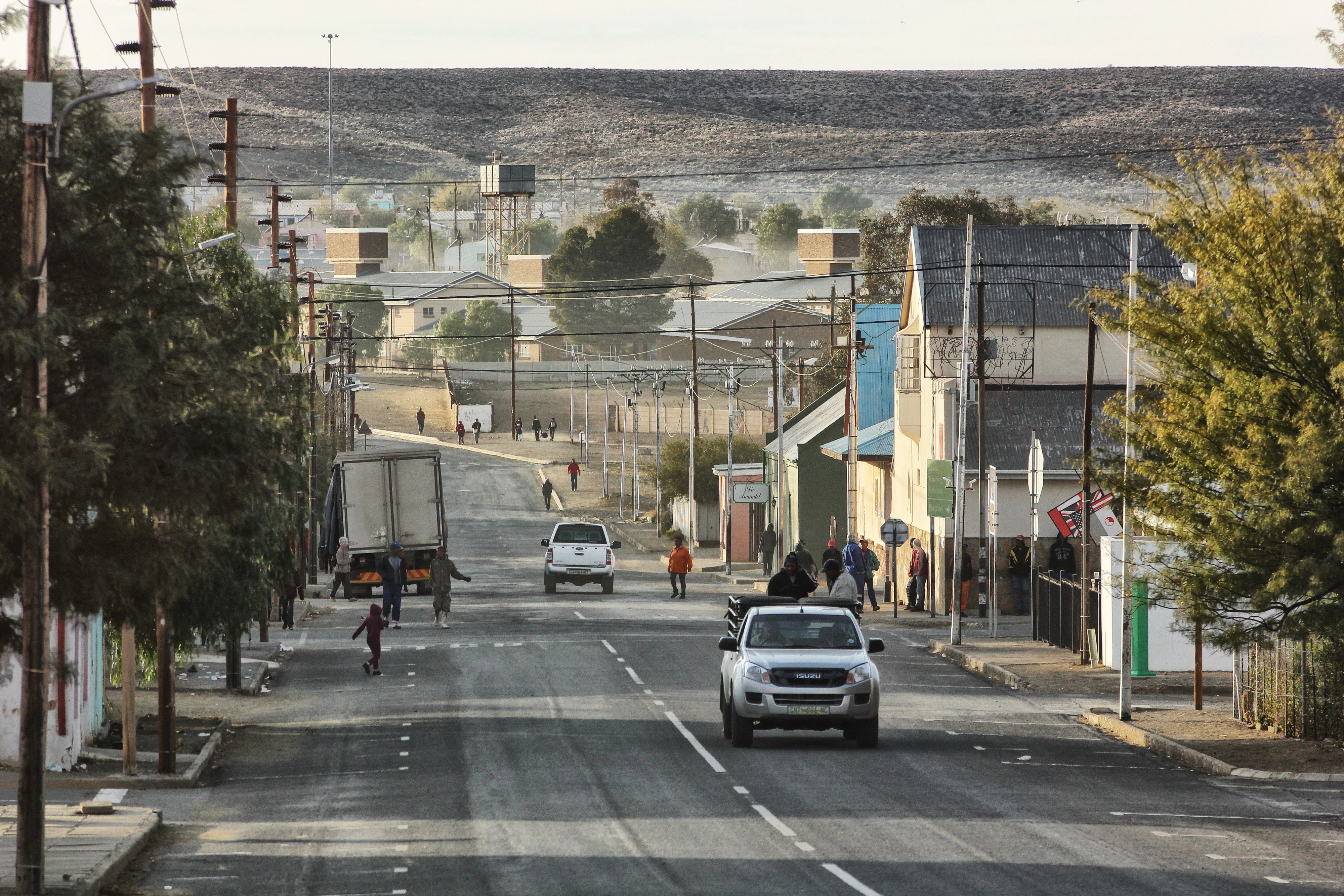 Early-morning street scene in Williston, a typical small Karoo farming town. Image: Chris Marais