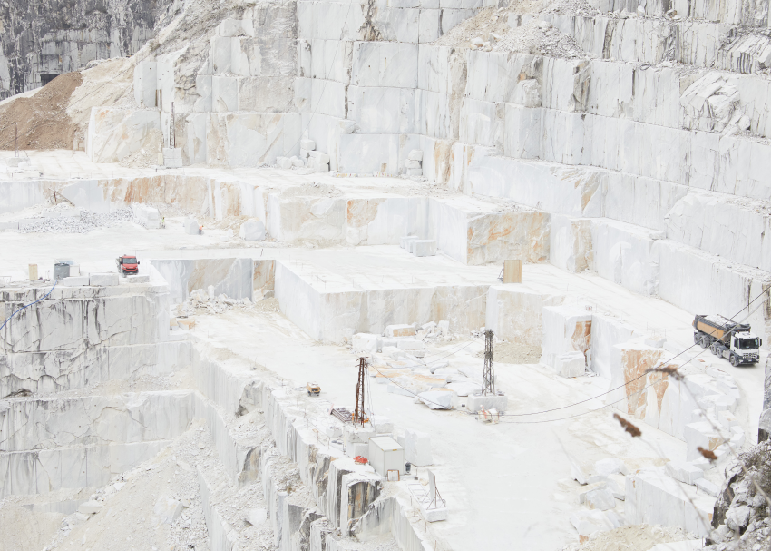 This photograph was taken in the marble quarries of Carrara, Italy, and is part of a larger project documenting the natural world and semi-precious materials. The landscape was epically beautiful, surreal and slightly melancholy, and made me feel humble. The act of this trip to Carrara, and documenting monumental landscapes, symbolised a moment of strength and resilience in my personal life – to be as strong as the ‘big stone’. © Olivia Bennett, United Kingdom, Shortlist, Open Competition, Landscape, 2023 Sony World Photography Awards