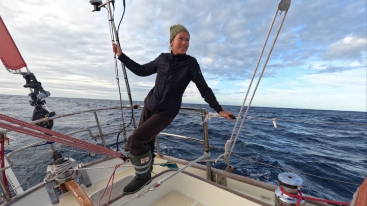 South African sensation Kirsten Neuschäfer makes history as first woman to win old-school round-the-world yacht race