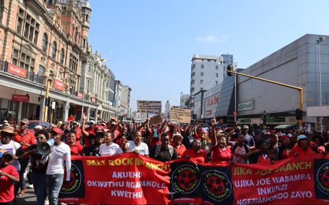 Shack dwellers proclaim ‘Freedom Day is for rich people’ as hundreds march in Durban