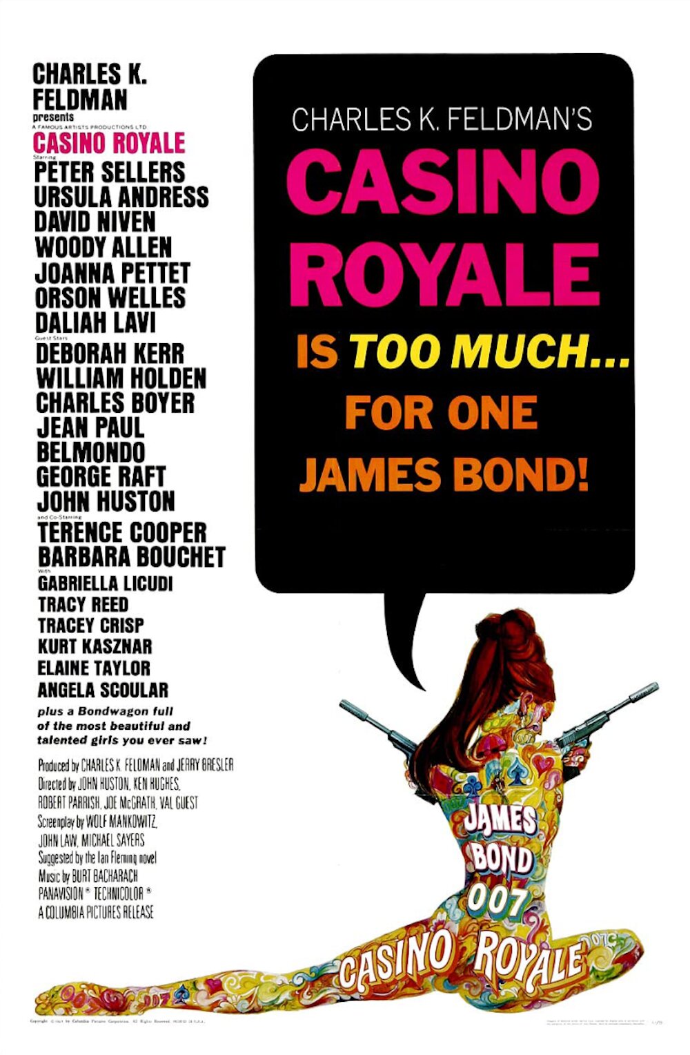 Promotional poster for the 1967 film adaptation of Casino Royale. IMDB