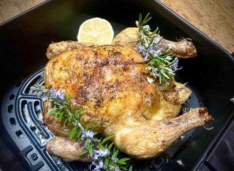 What’s cooking this AirFryday: Roast chicken with rosemary, garlic and lemon