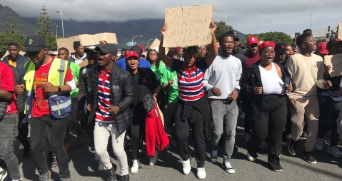 Students from across SA march to NSFAS headquarters over funding troubles