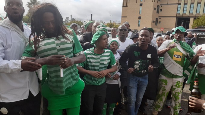 Bloemfontein Celtic supporters, Katlego Bereng funeral