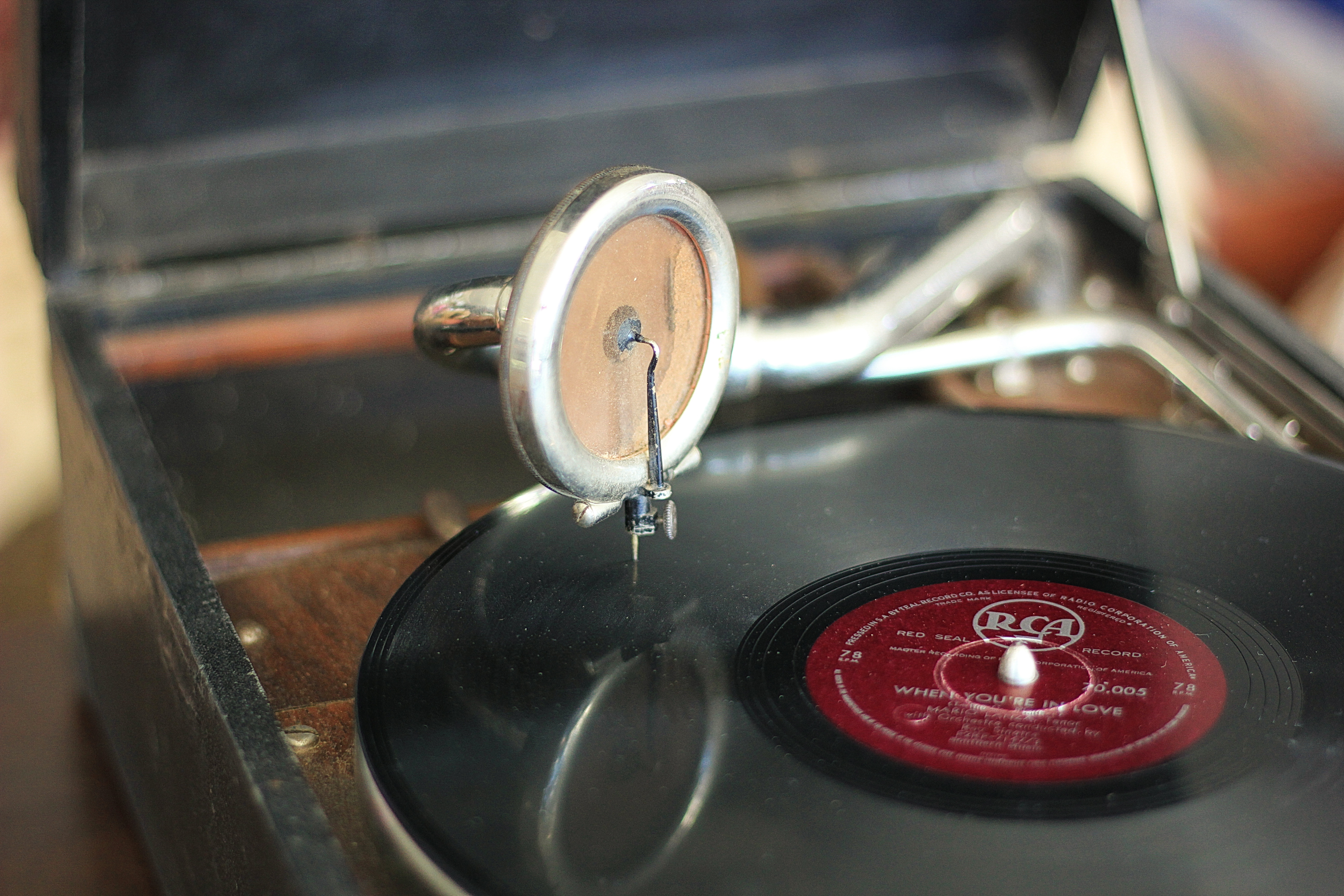  His Master’s Voice, a Victrola and the sweet sounds of Mario Lanza. Image: Chris Marais